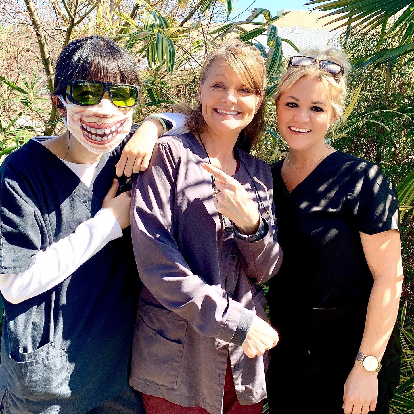 Three staff members 